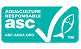 Logo de l'aquaculture responsable ASC