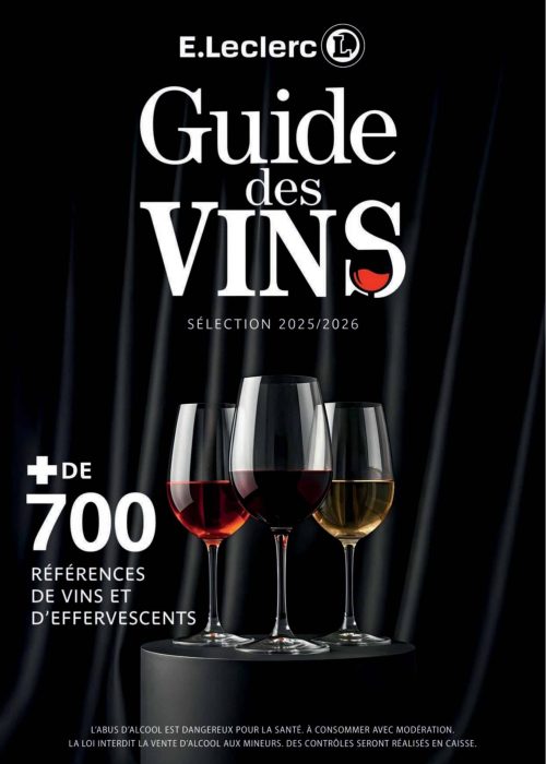 Guide des vins E.Leclerc 2025/2026 avec sélections.