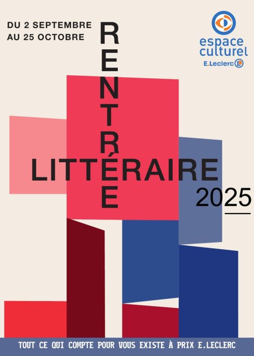 Affiche pour la rentrée littéraire 2025