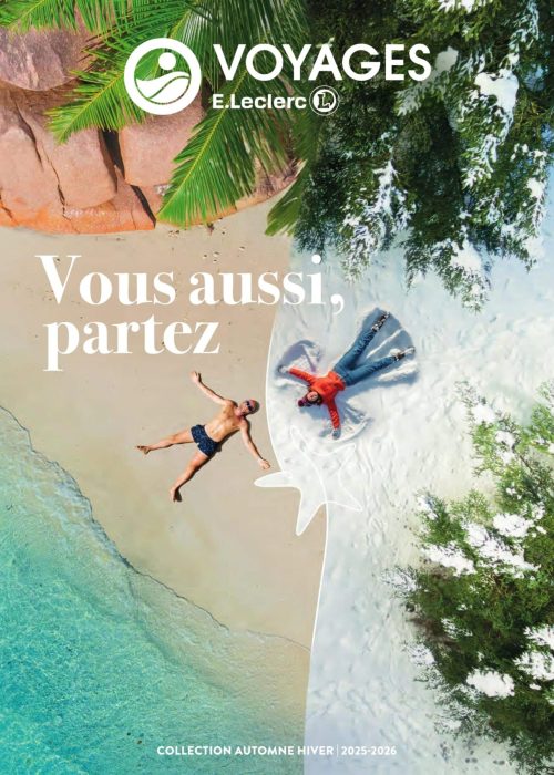 Plage et neige: invitations aux voyages.
